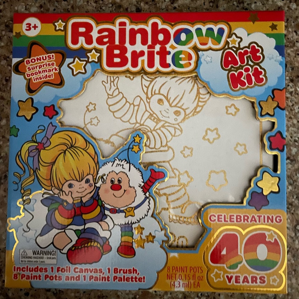 Brand new sealed Rainbow Brite Paint Art Kit summer Fun